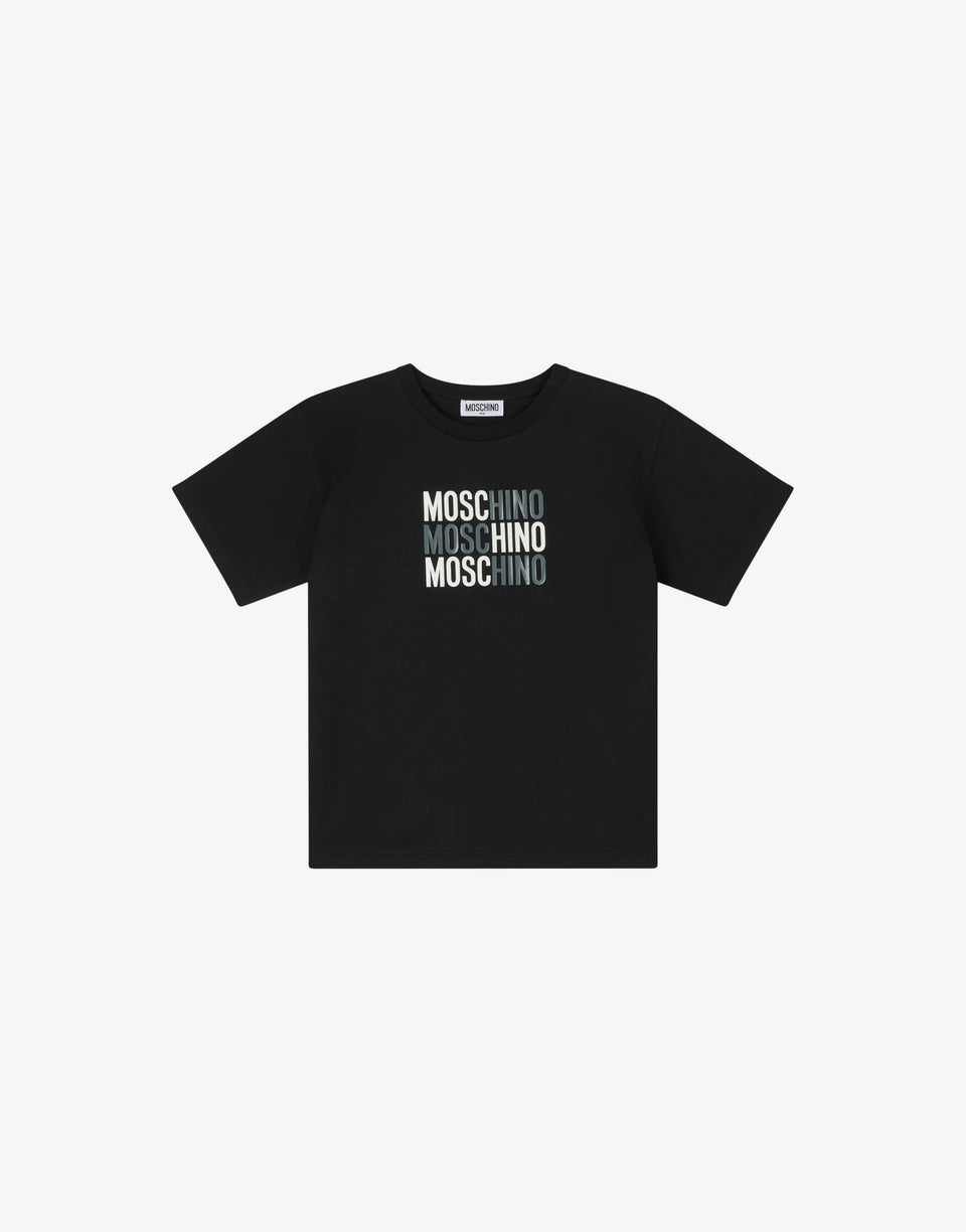 Camiseta maxi estampada de jersey de algodón  Moschino 0