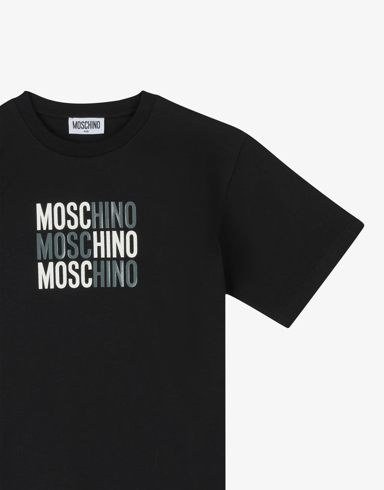Camiseta maxi estampada de jersey de algodón  Moschino 2
