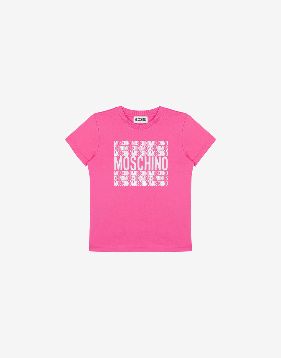 Jersey T-shirt Logo Print  Moschino 0