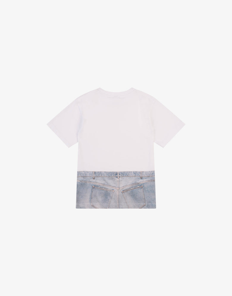 Camiseta maxi estampada de jersey de algodón  Moschino 1