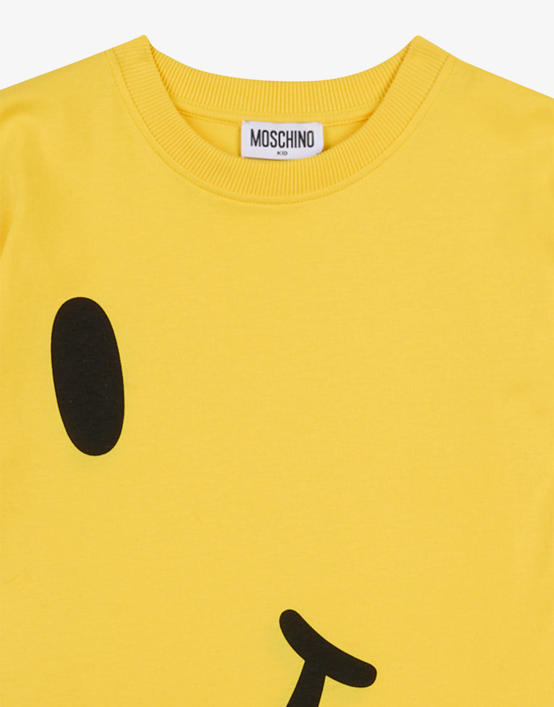 Smiley 棉质针织宽松T恤  Moschino 2