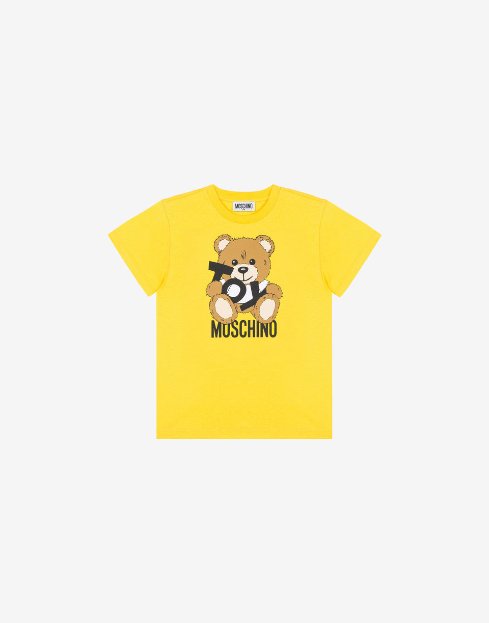 Jersey T-shirt Teddy Bear Yellow Moschino 0