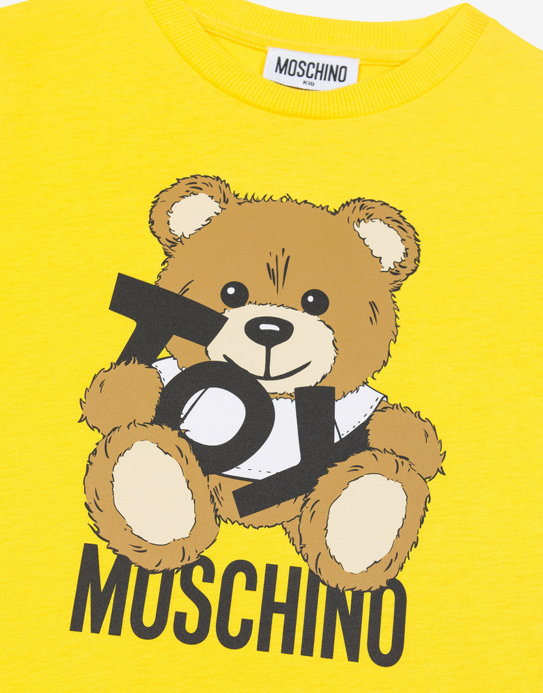 Jersey T-shirt Teddy Bear Yellow Moschino 2