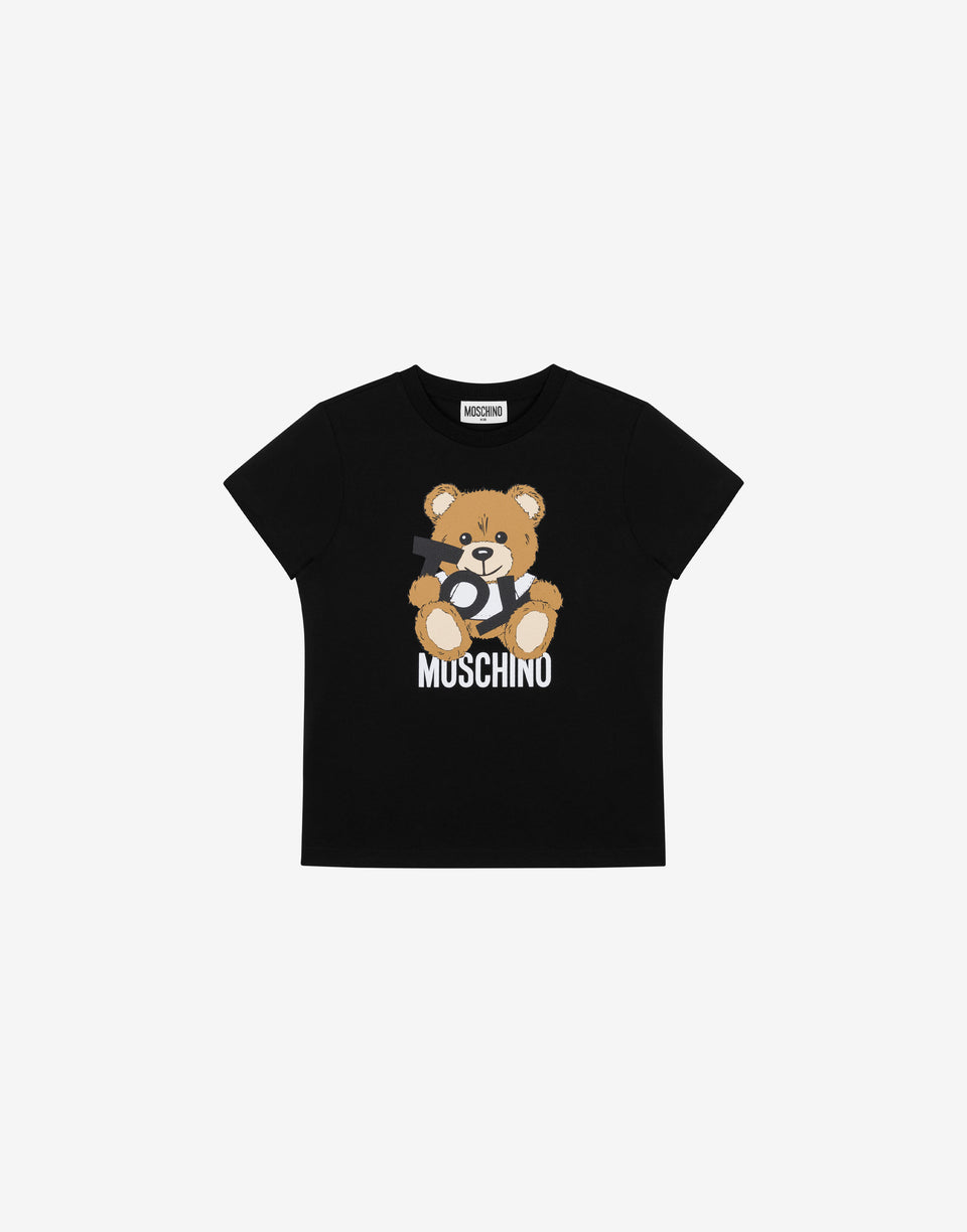 Jersey T-shirt Teddy Bear Black Moschino 0