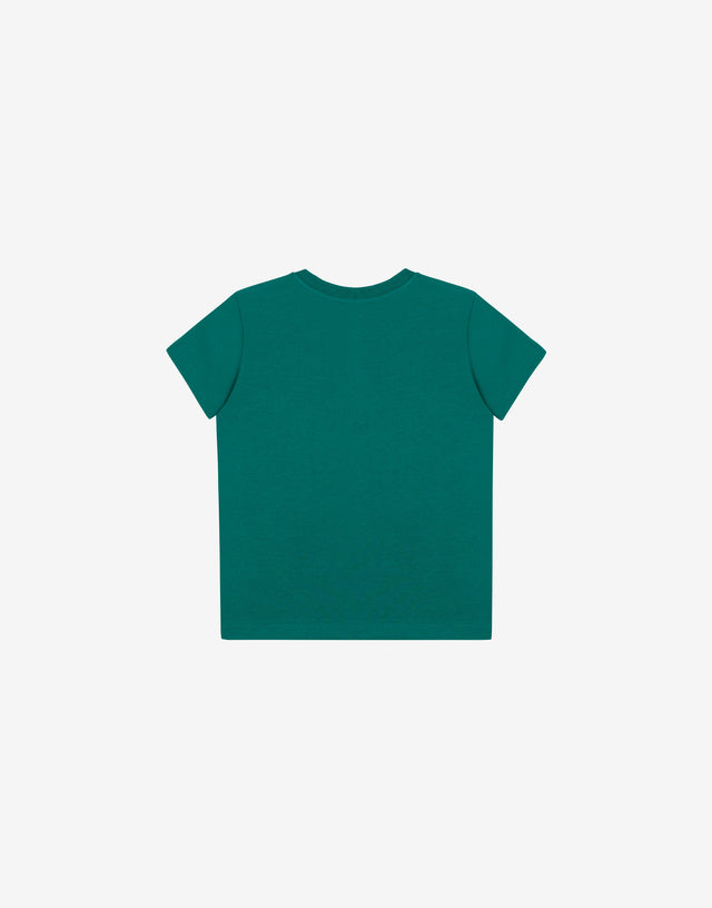 T-shirt in jersey di cotone Moschino Teddy Bear Verde bottiglia Moschino 1