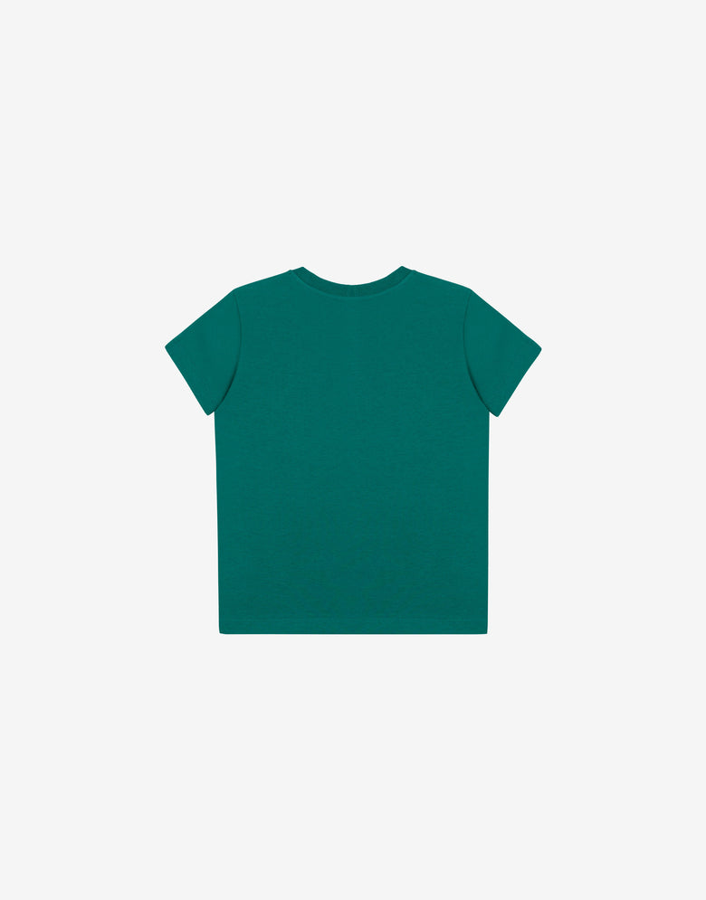 T-shirt en jersey de coton Moschino Teddy Bear Vert bouteille Moschino 1