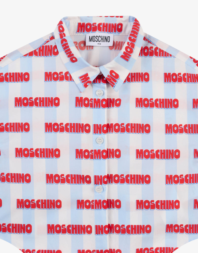 条纹棉府绸短款衬衫  Moschino 2