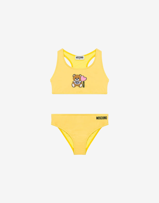 Lycra-Bikini Teddy Bear Gelb Moschino 0