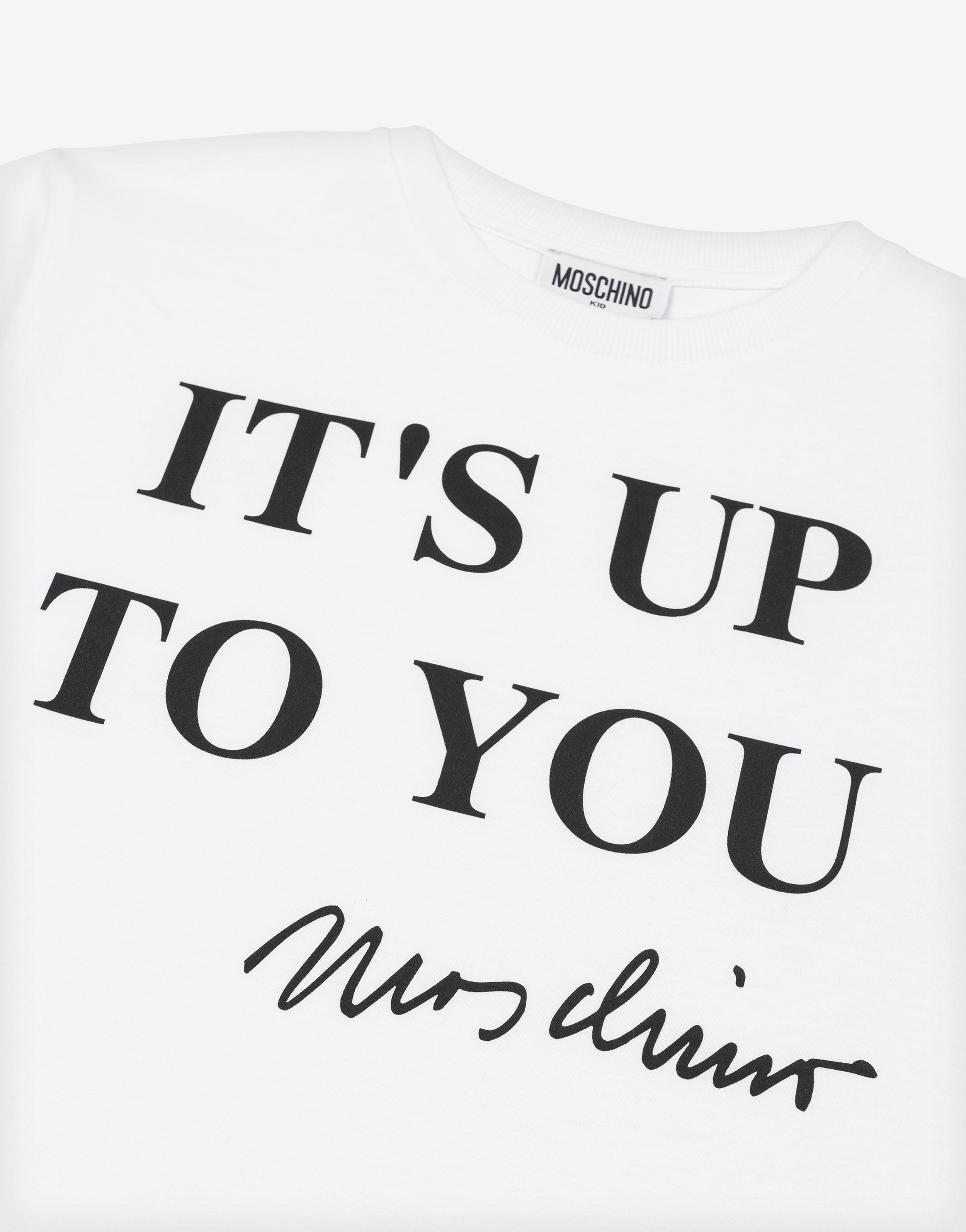 Maxi t-shirt in jersey It's Up To You | Moschino IT