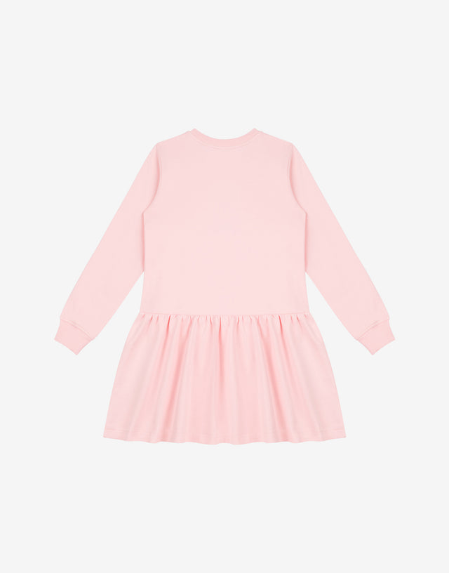 Abito in jersey di cotone Moschino Teddy Bear Rosa Moschino 1