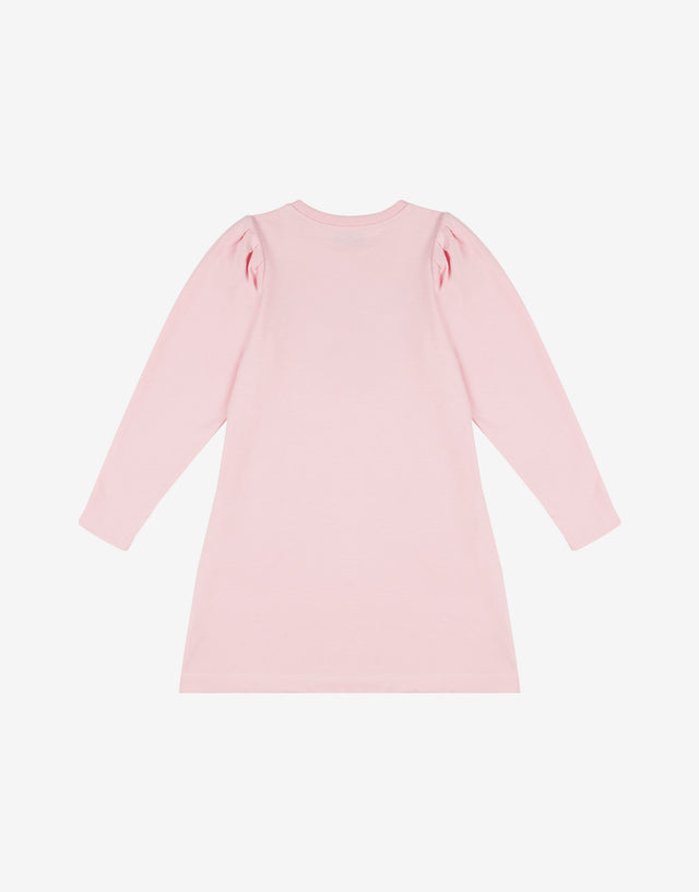 Moschino Teddybär Kleid aus Baumwolljersey Konfetti-Rosa Moschino 1