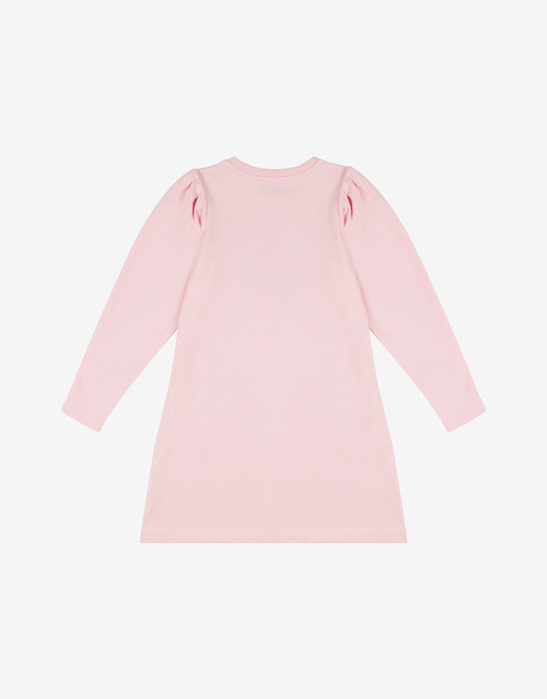 Moschino Teddybär Kleid aus Baumwolljersey Konfetti-Rosa Moschino 1