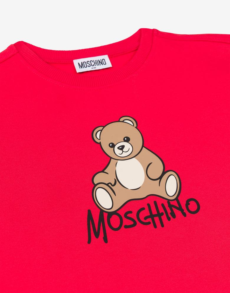 Bedrucktes Baumwollkleid Rot Moschino 2