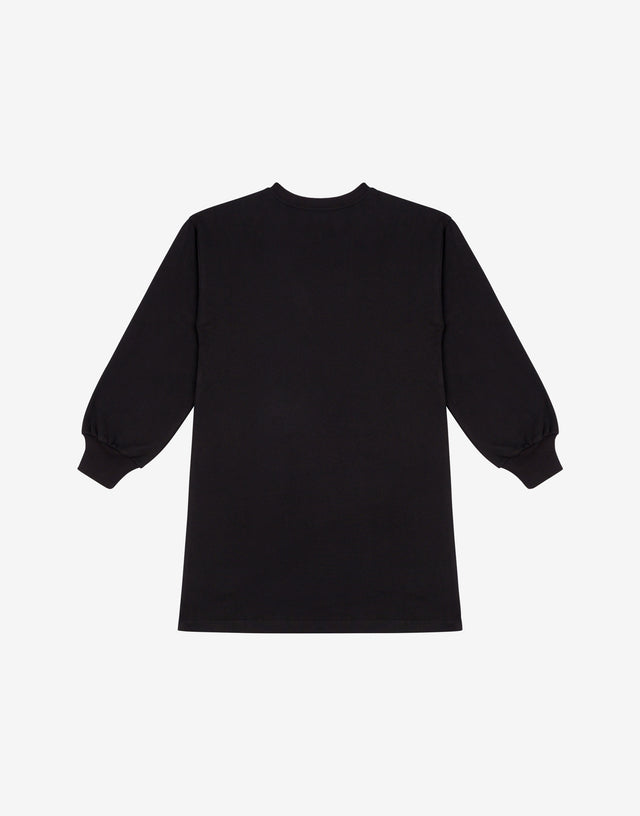 Abito in cotone stampato Nero Moschino 1