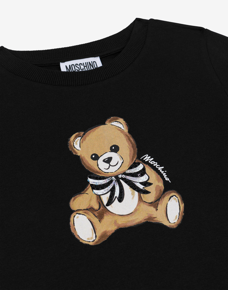 Moschino Teddy Bear - T-shirt en jersey de coton Noir Moschino 2