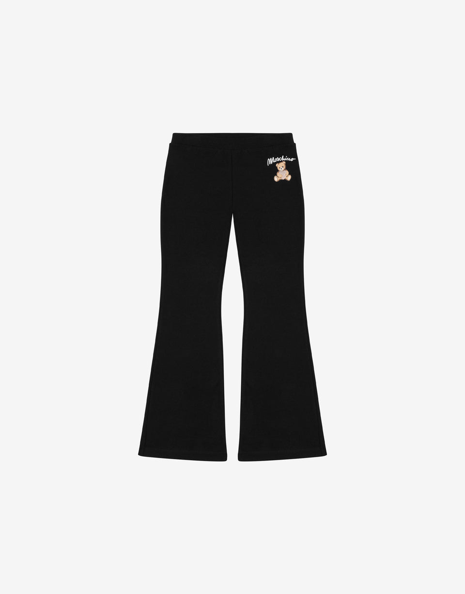 Pantalone in felpa di cotone Moschino Teddy Bear Nero Moschino 0
