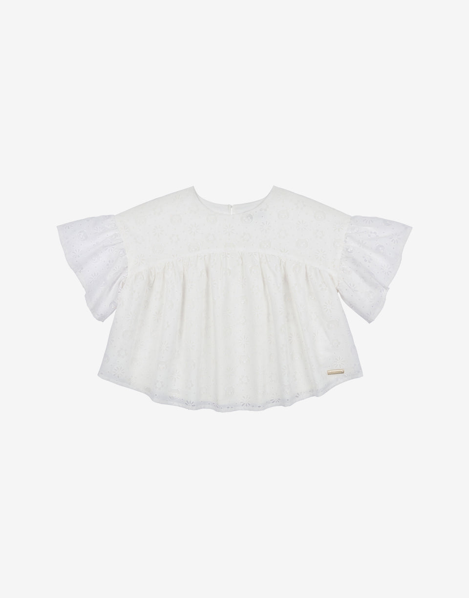 Muslin devoré blouse White Moschino 0