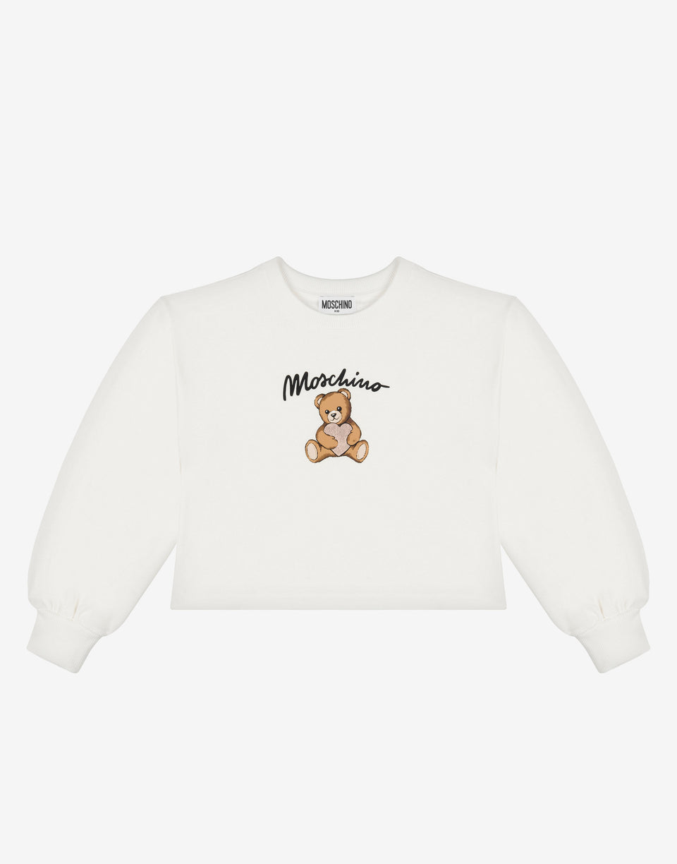 Moschino Teddy Bear Cotton Sweatshirt White Moschino 0