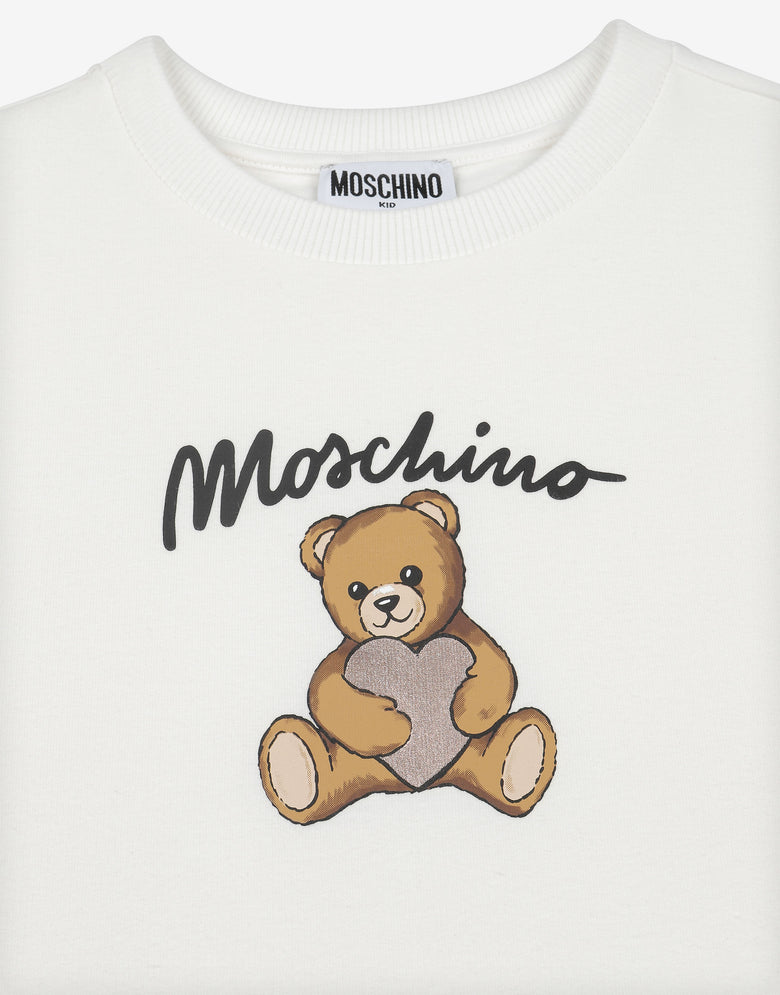 Moschino Teddy Bear Cotton Sweatshirt White Moschino 2