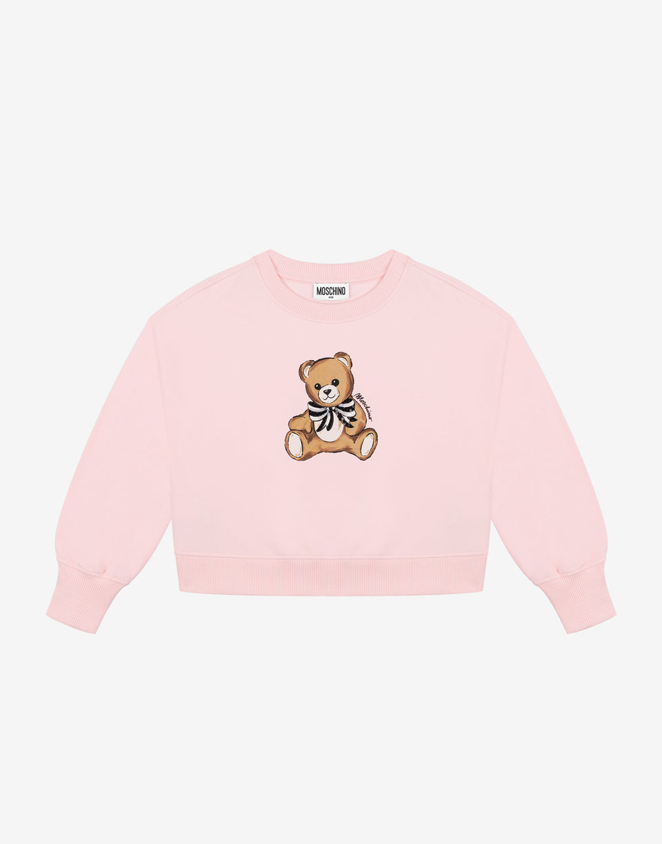 Felpa in cotone Moschino Teddy Bear Rosa confetto Moschino 0