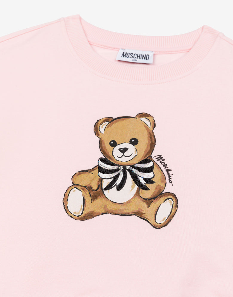 Felpa in cotone Moschino Teddy Bear Rosa confetto Moschino 2