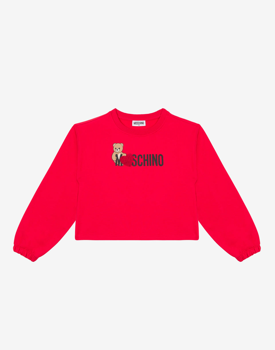 Felpa in cotone Moschino Teddy Bear Rosso Moschino 0