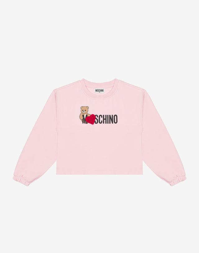 Felpa in cotone Moschino Teddy Bear Rosa Moschino 0