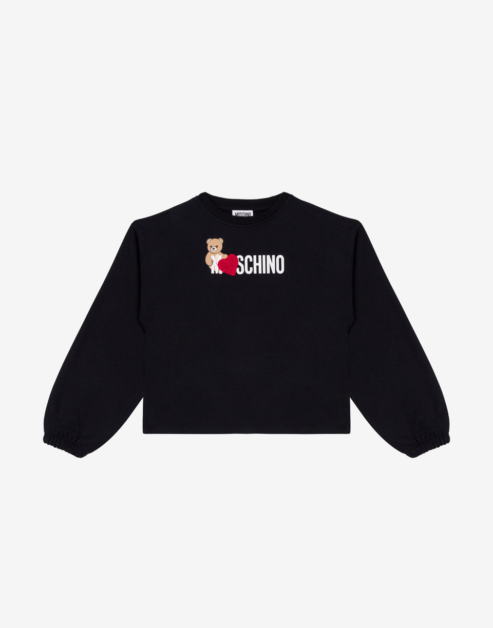 Felpa in cotone Moschino Teddy Bear Nero Moschino 0