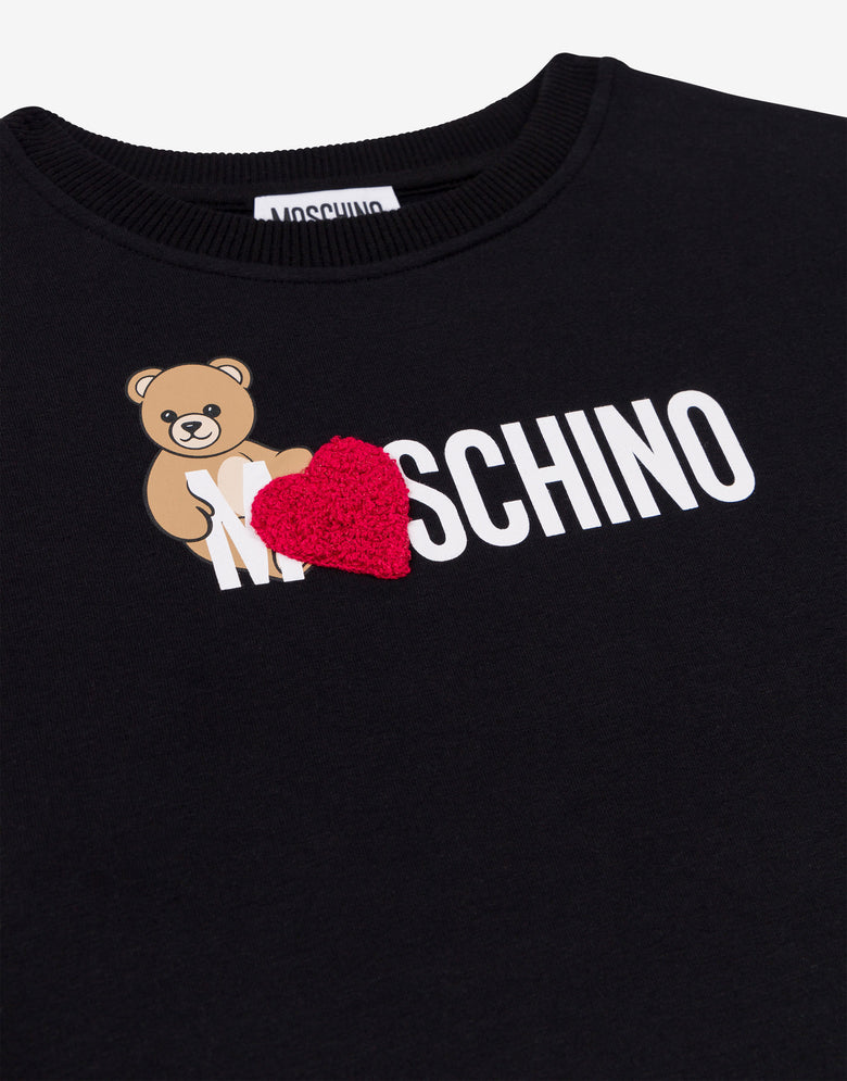 Felpa in cotone Moschino Teddy Bear Nero Moschino 2