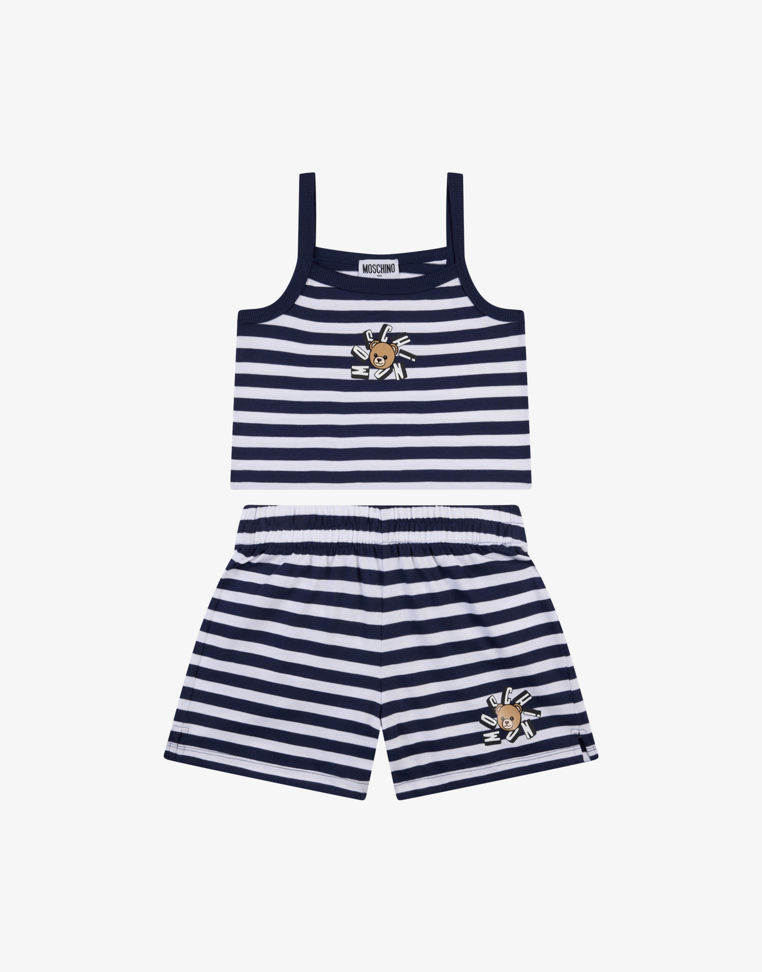 Set aus Top und Shorts aus Baumwolljersey Moschino Teddy Bear