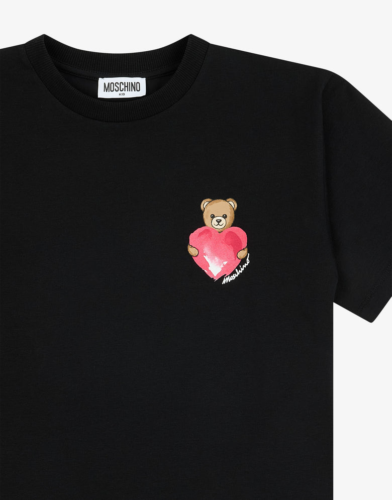 棉质针织面料的长款T恤与紧身裤套装  Moschino 2