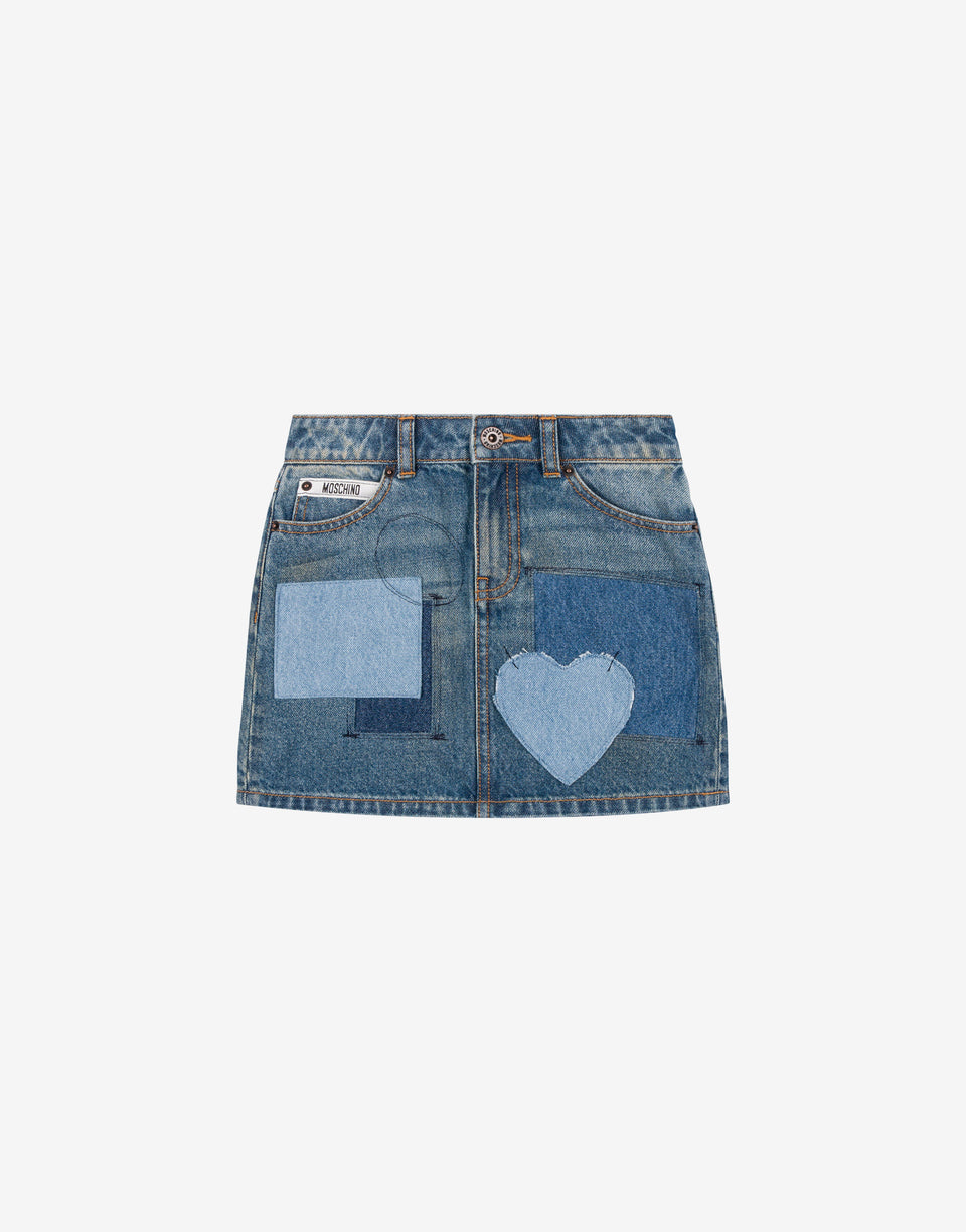 Denim skirt Blue Denim Moschino 0