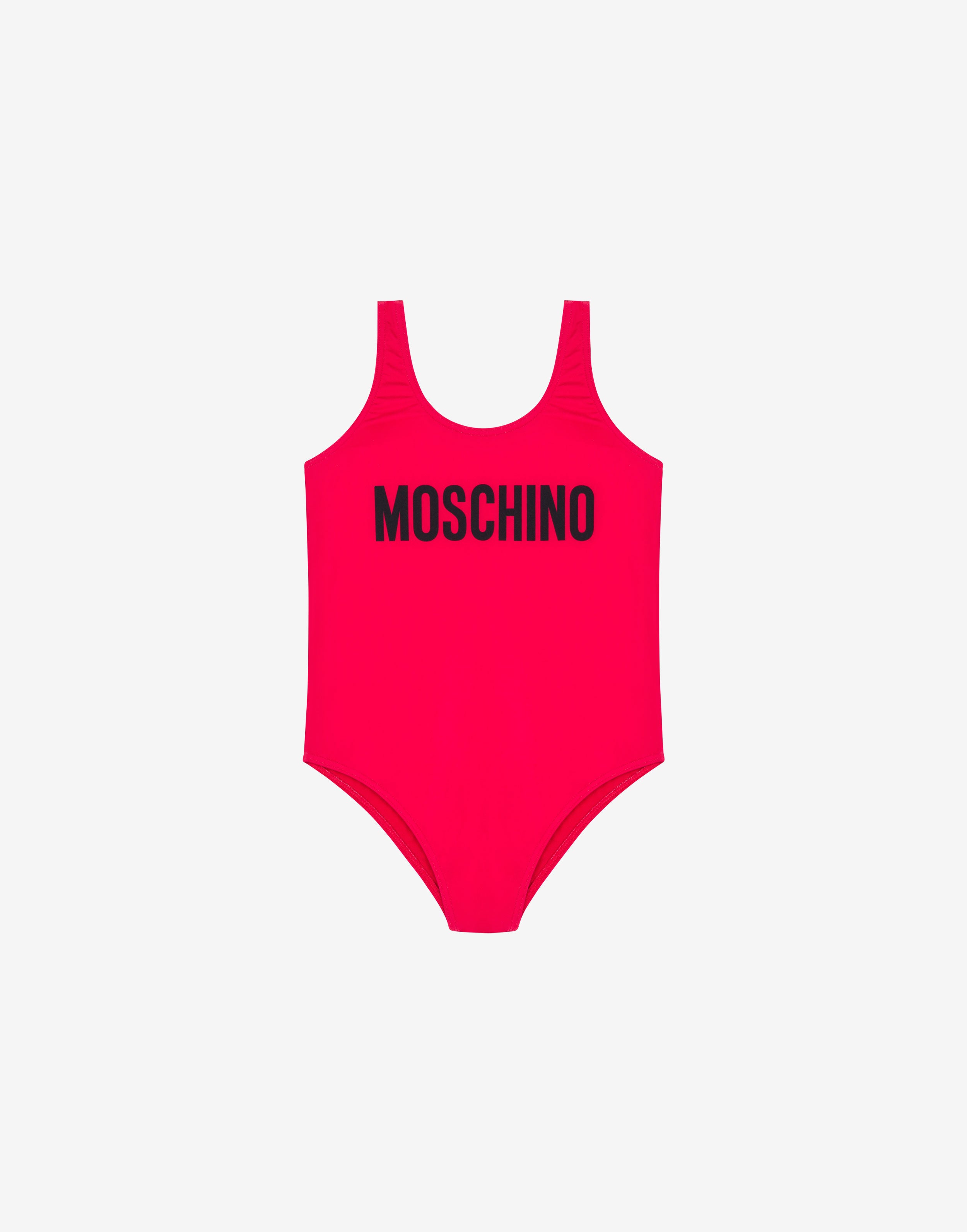 Moschino フリントワンヒス水着 42035479 3555 Lycra one-piece swimsuit Lettering Logo | Moschino