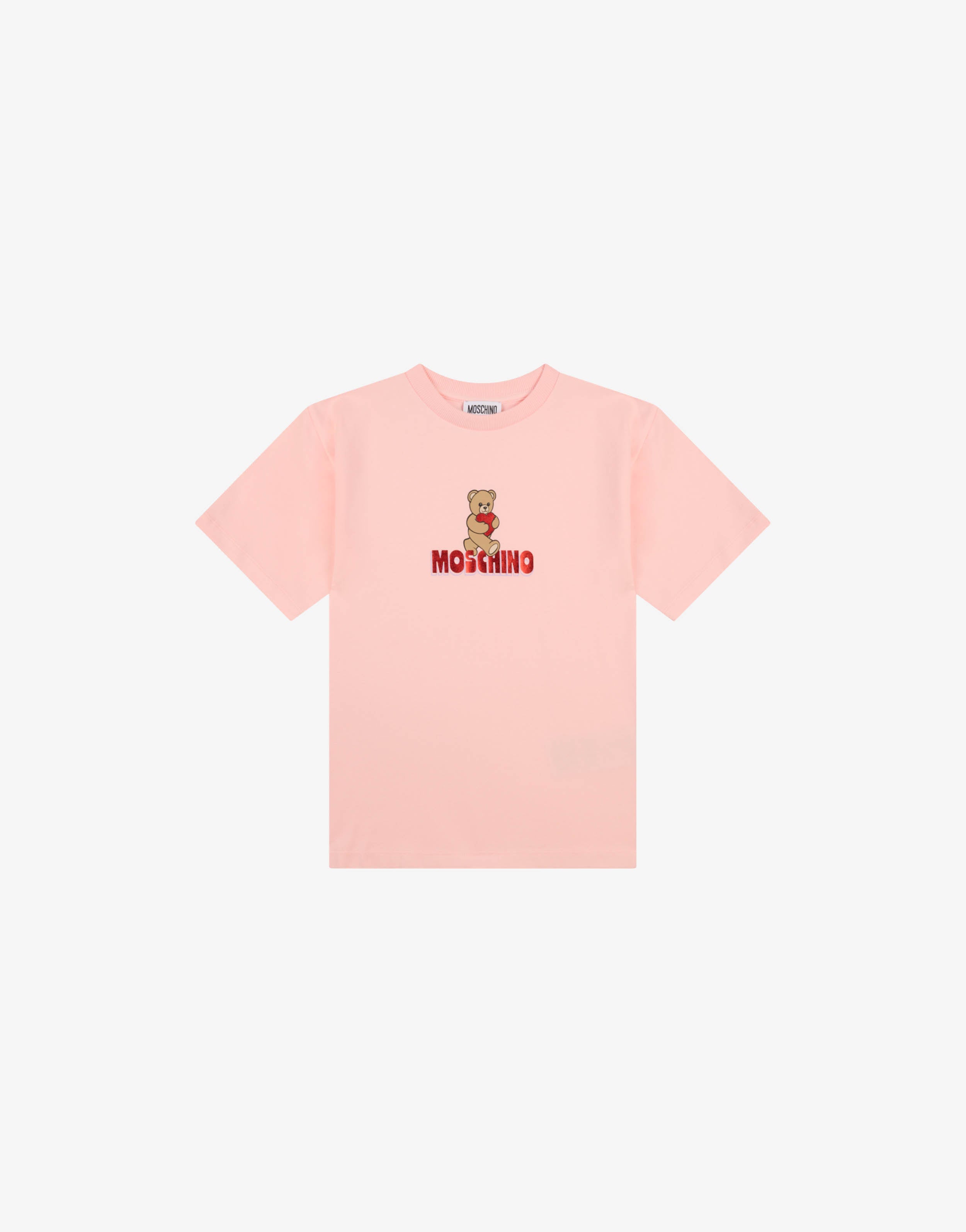 マキシTシャツ、コットンジャージー素材、モスキーノ テディベア