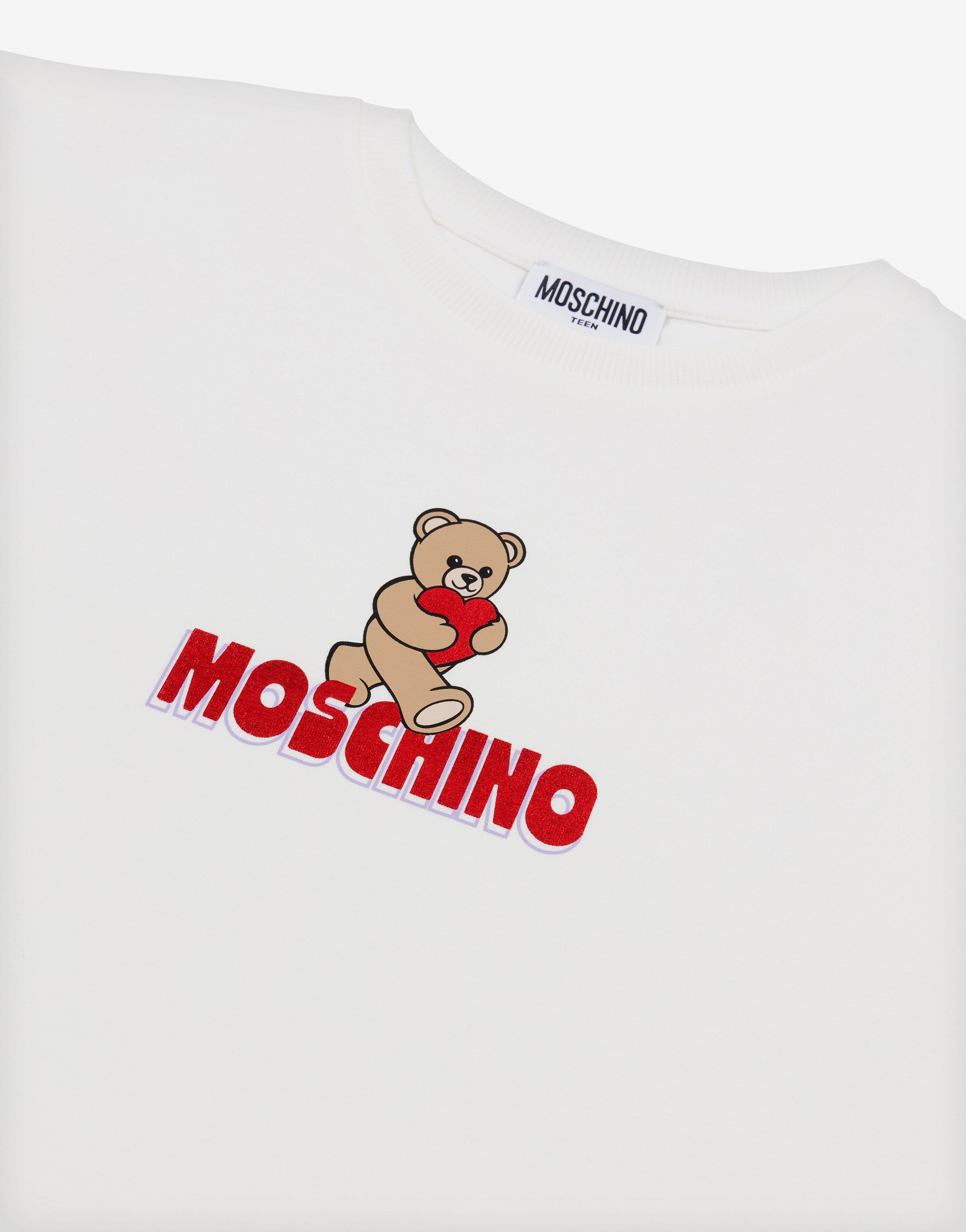 ●新品/正規品● Moschino テディ刺繍 マキシTシャツ Moschino Teddy Bear Maxi T-Shirt | Moschino