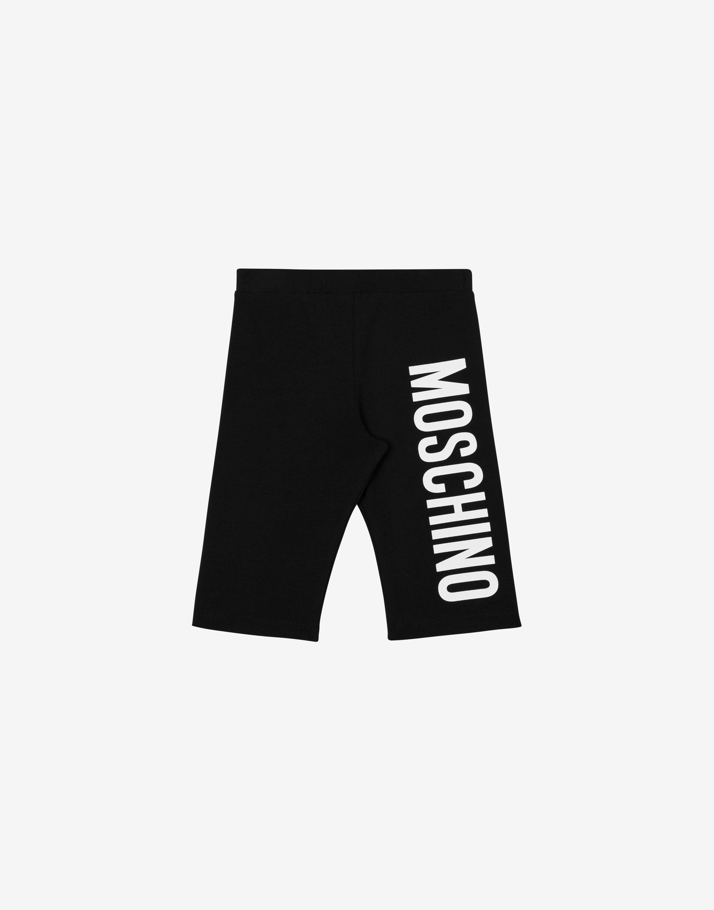 Radlerhose aus Jersey Logo Print