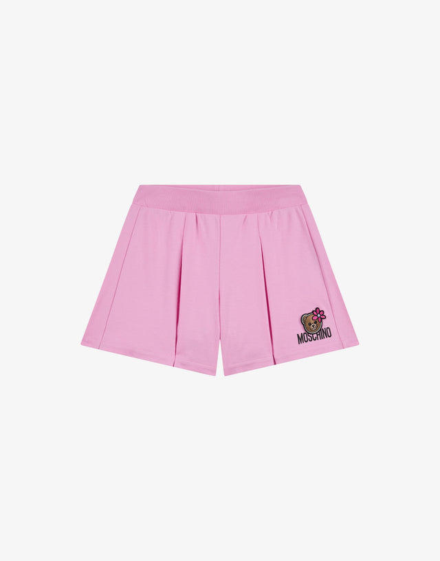 Short in cotone pesante Moschino Teddy Bear Rosa Moschino 0