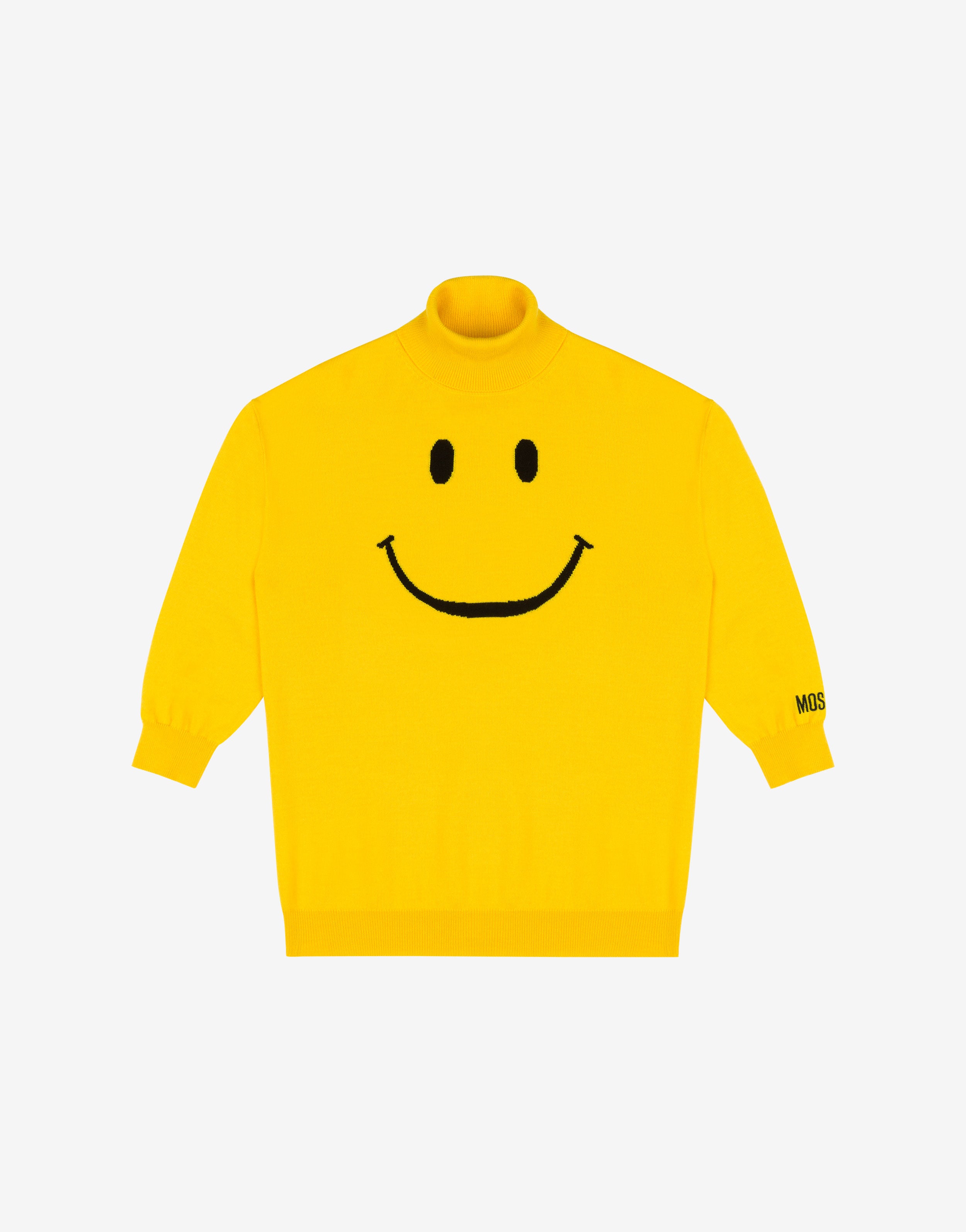 Smiley® Embroidery wool knit dress
