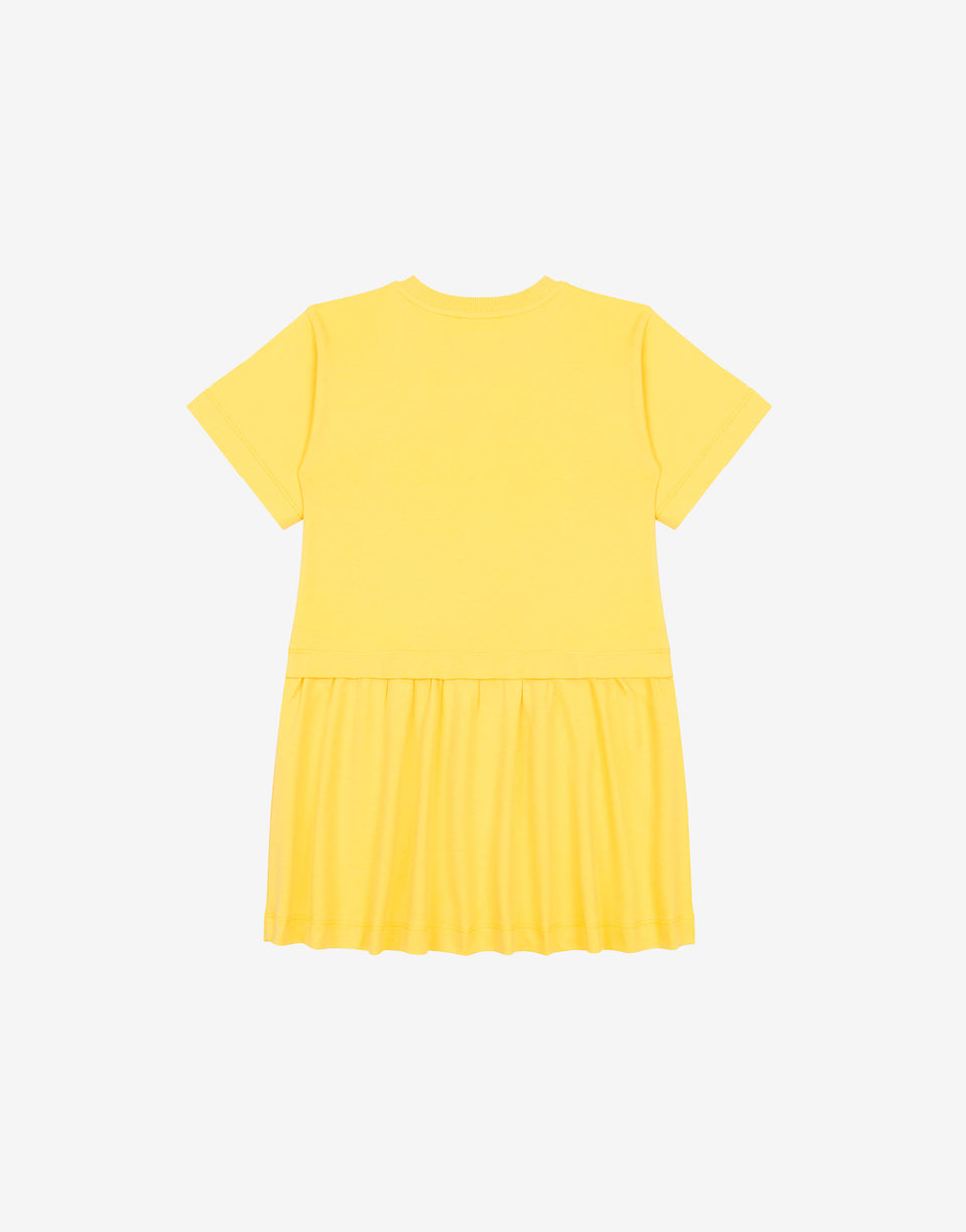泰迪熊棉质嵌花连衣裙 黄色 Moschino 1
