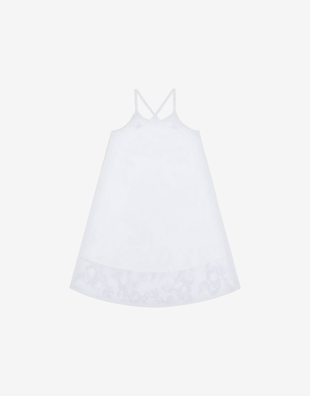 Baumwoll-Popeline-Kleid Olivia Weiß Moschino 1
