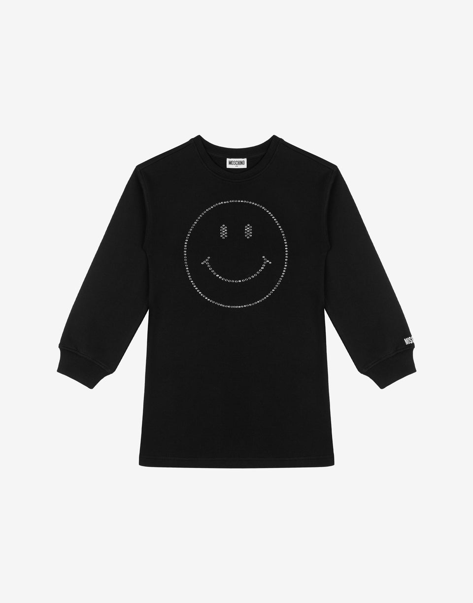 Abito in felpa di cotone Smiley® Nero Moschino 0