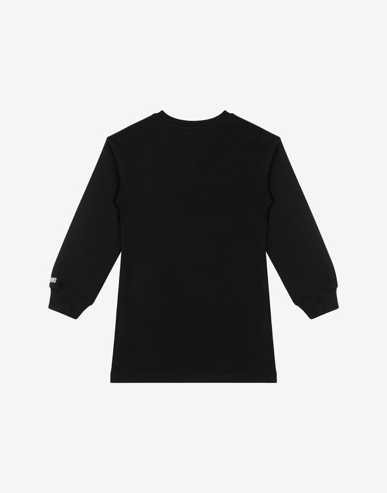 Abito in felpa di cotone Smiley® Nero Moschino 1