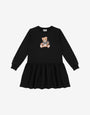 Moschino Teddybär Kleid aus Baumwollplüsch