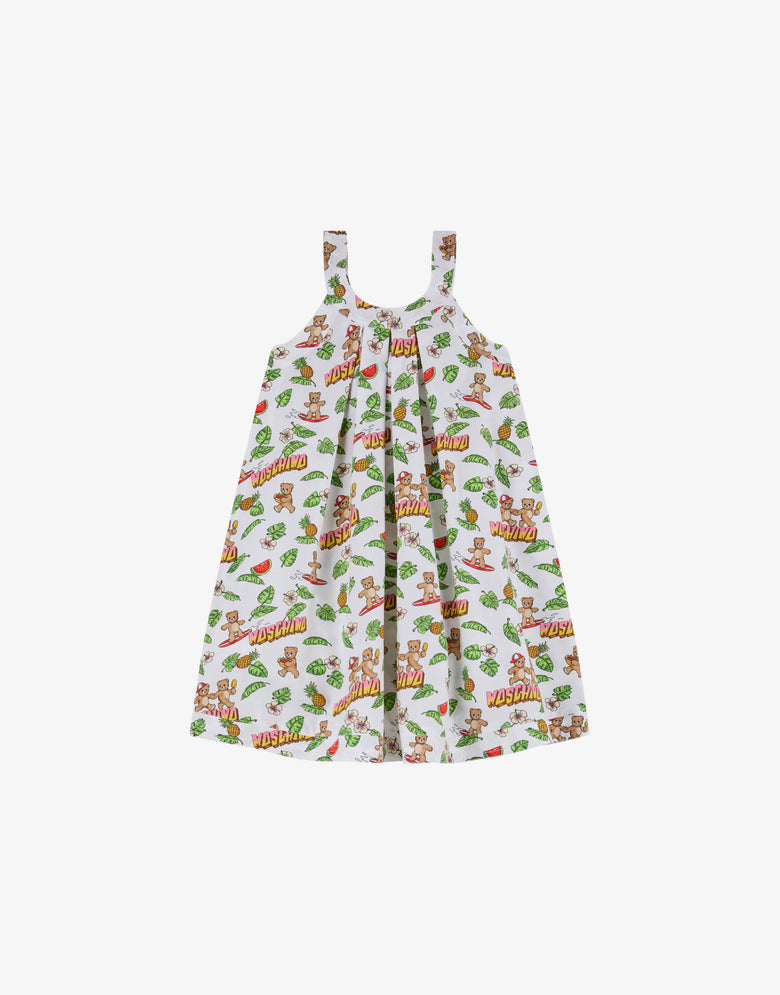 莫斯奇诺泰迪熊棉质平纹布连衣裙  Moschino 1