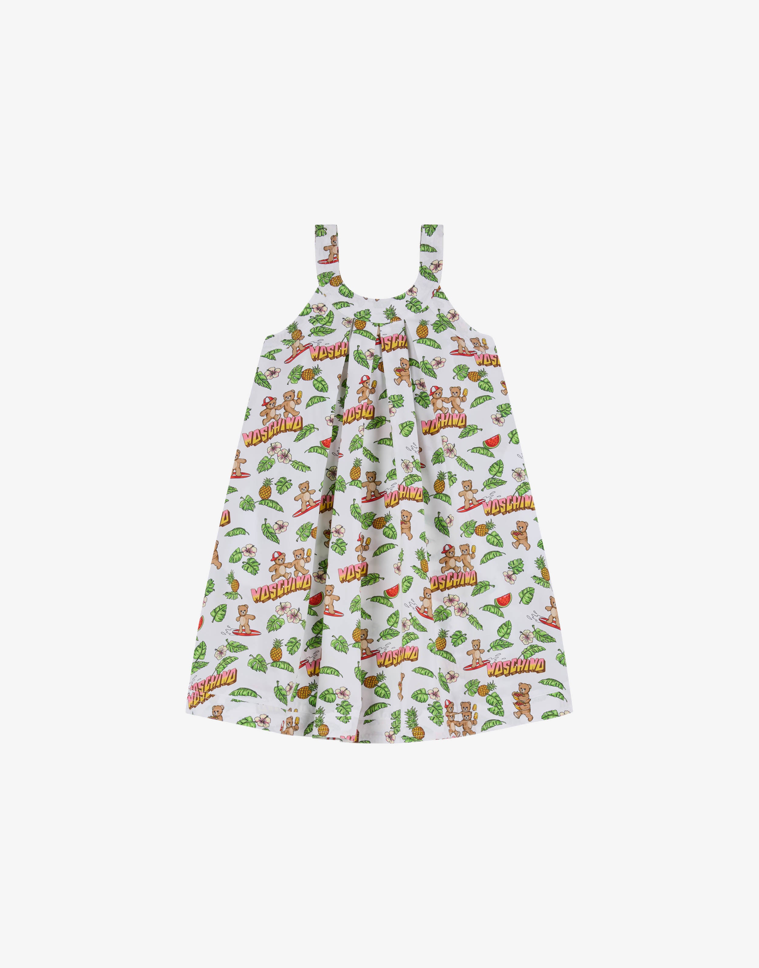 Moschino Teddy Bear cotton poplin dress