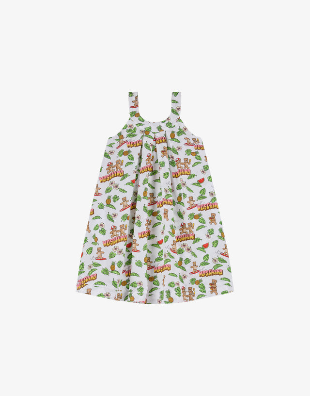 Vestido de popelín de algodón Moschino Teddy Bear  Moschino 0