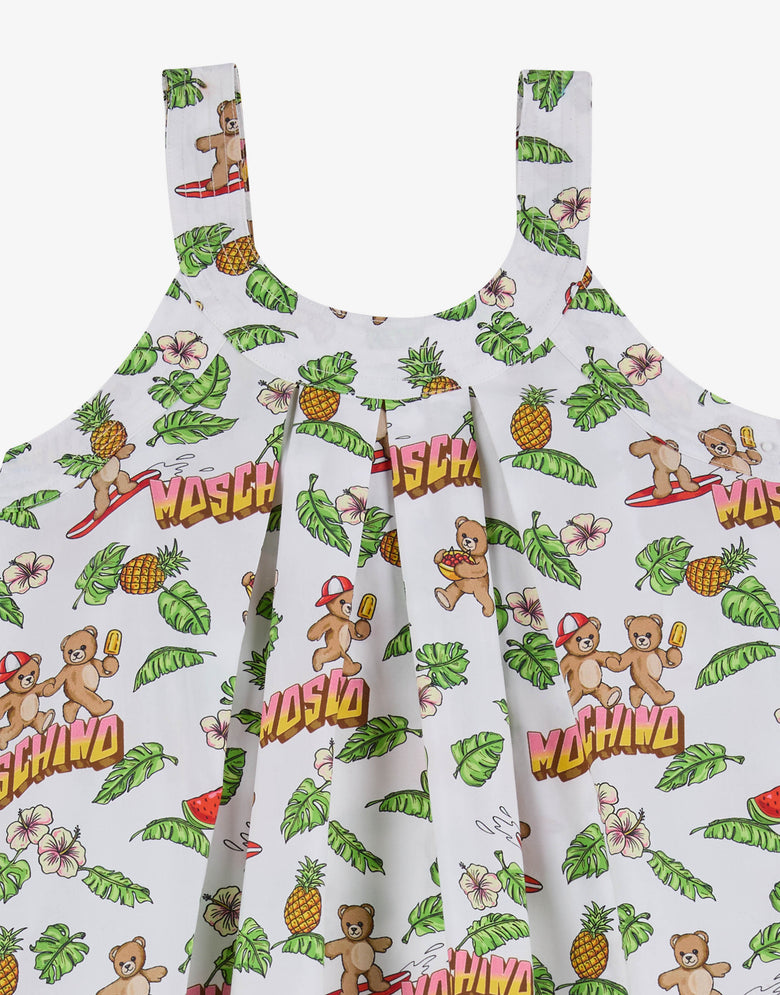 莫斯奇诺泰迪熊棉质平纹布连衣裙  Moschino 2