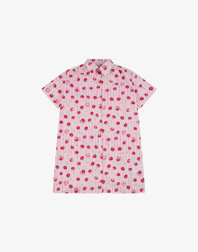 Abito con bottoni in popeline di cotone  Moschino 0