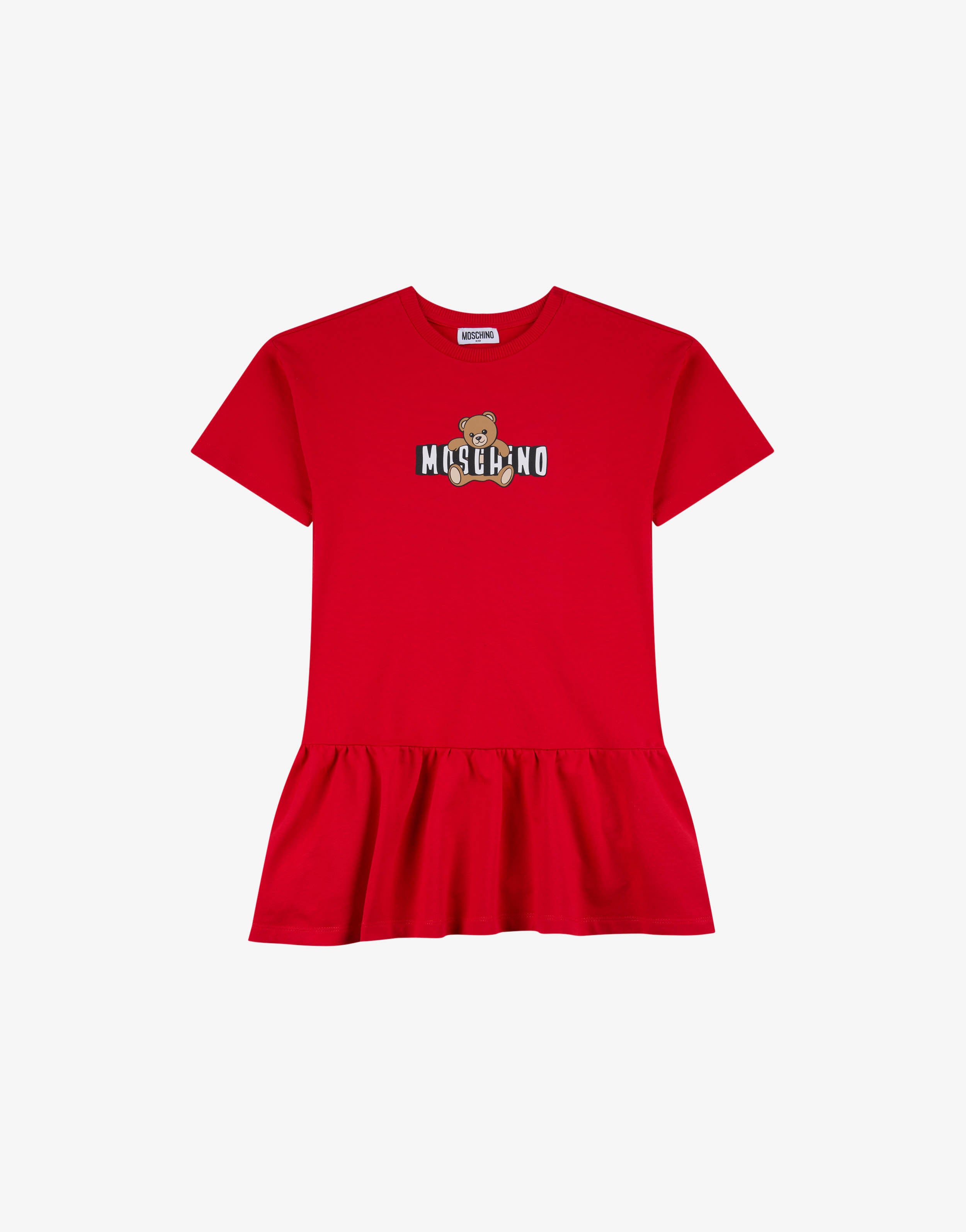 Moschino Teddy Bear棉质针织连衣裙