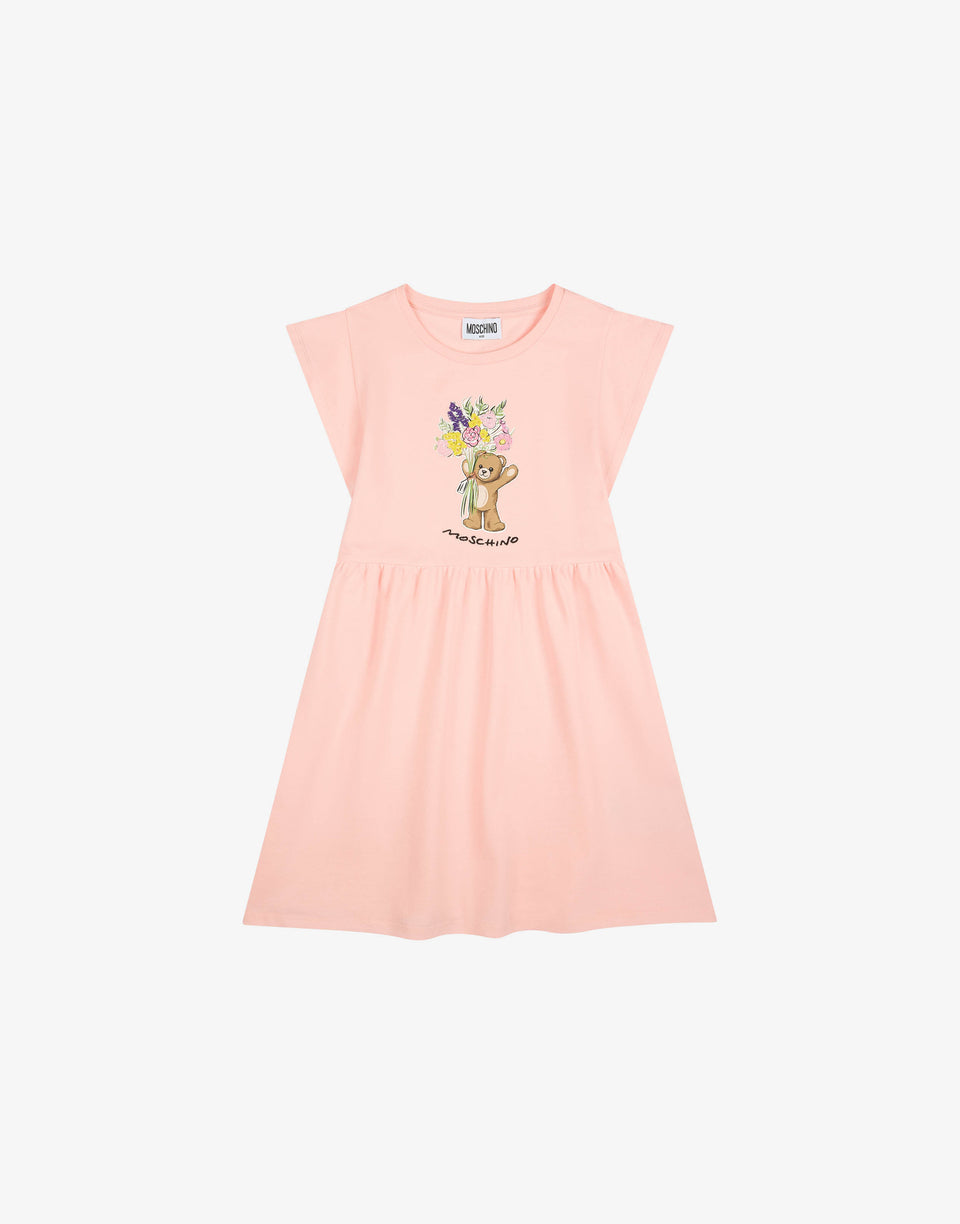 Moschino 棉质绉纱泰迪熊连衣裙  Moschino 0